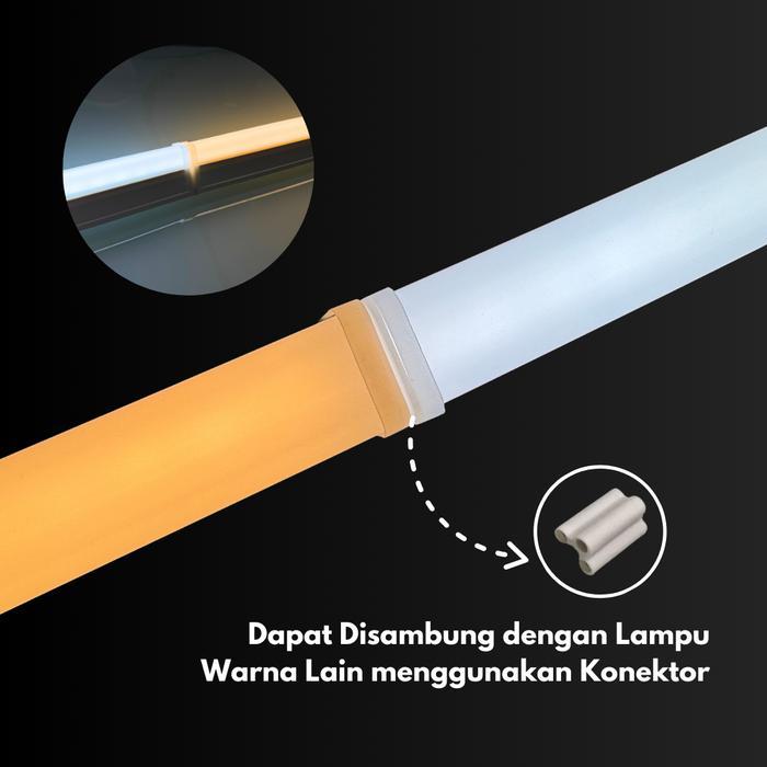 "New" [GUNCANG 12.12] Lampu MYVO TL5 Neon T5 LED 5/10/15/20 Watt Tube Warna Warni Putih White 30cm /