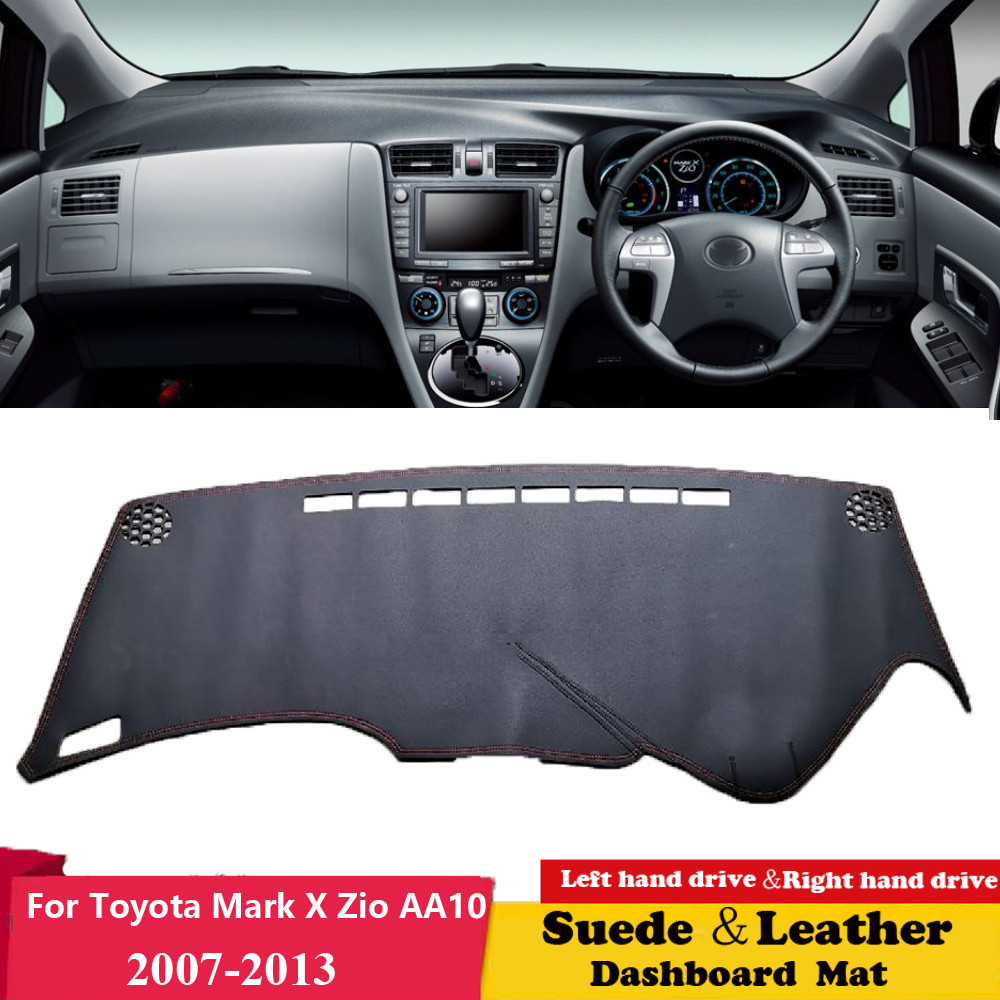 For Toyota Mark X Zio AA10 2007 2008 2009 2010- 2013  Suede Leather Dashmat Dashboard Cover Pad Dash