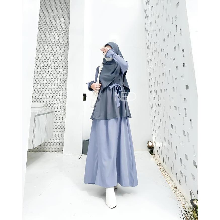 PREMIUM Gamis 2 layer Toyobo Kombinasi Sophie Busui Friendly