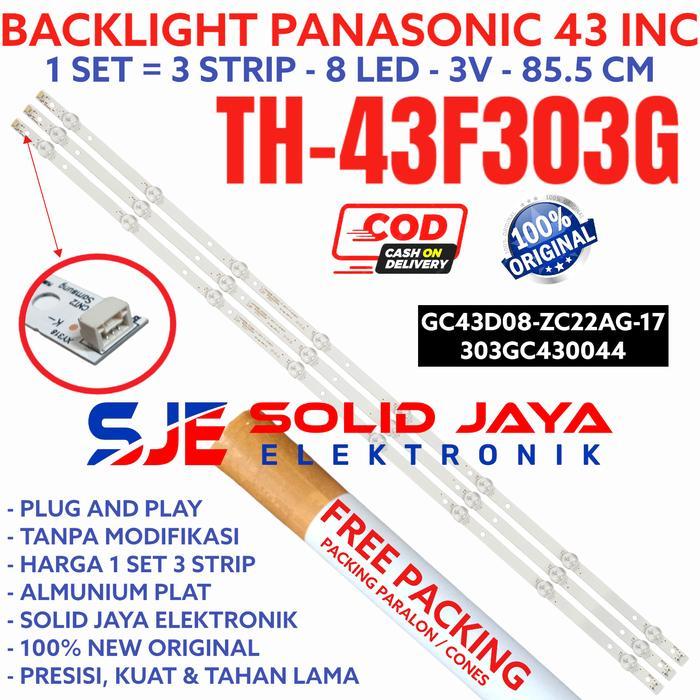 Backlight Tv Led Panasonic 43 Inc Th 43F303 43F303G Th43F303G Th-43F303G Th-43F303 Lampu Bl 8K 3V 8