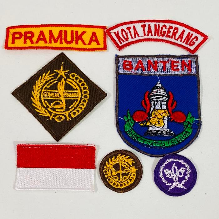 1 SET BADGE PRAMUKA PUTRI KOTA TANGERANG BANTEN
