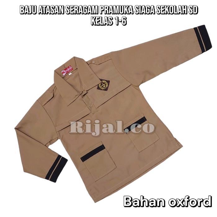baju pramuka siaga atasan seragam sekolah SD anak laki/perempuan