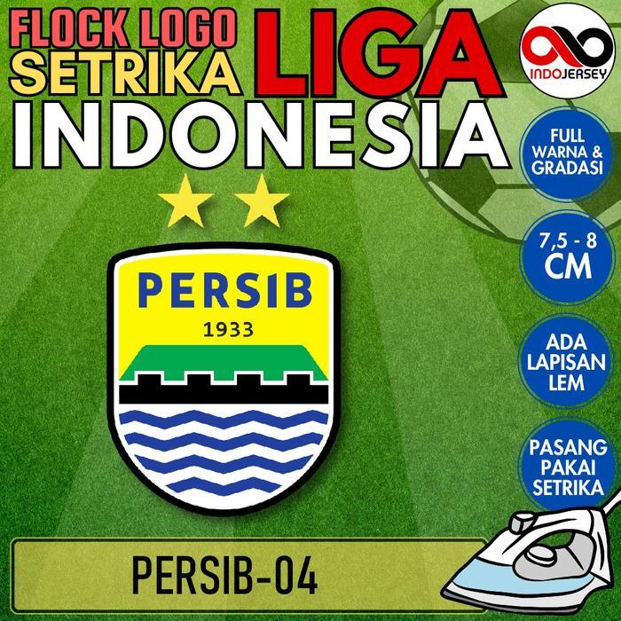 Patch Badge Emblem Flock Setrika iron-on Baju Jersey Logo Liga Sepak Bola Indonesia PERSIB [04]
