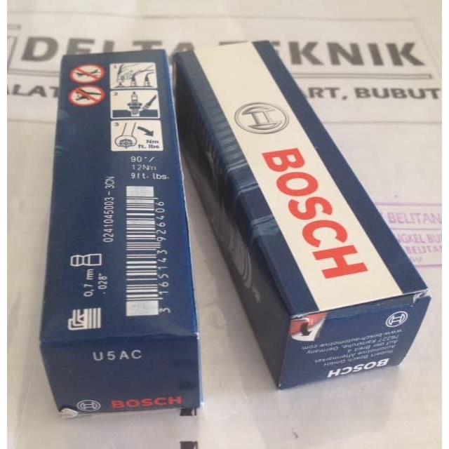 "New" Busi sepeda motor BOSCH U5AC untuk supra mio skywave dll