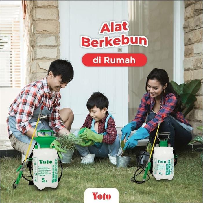 PRESSURE SPRAYER YOTO 4 LITER SEMPROTAN (PENYEMPROT TANAMAN BERTEKANAN