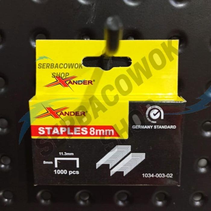 "New" Xander Isi Staples Tembak 8 mm Gun Tacker 4 - 14 mm Staples Jok Murah