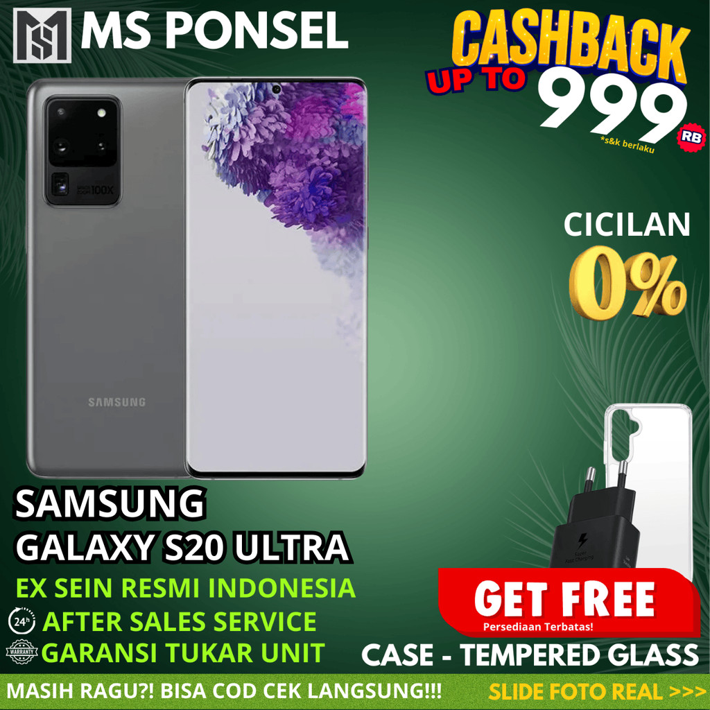 SEIN | Samsung Galaxy S20 Ultra  12/128GB Resmi Second Fullset Original