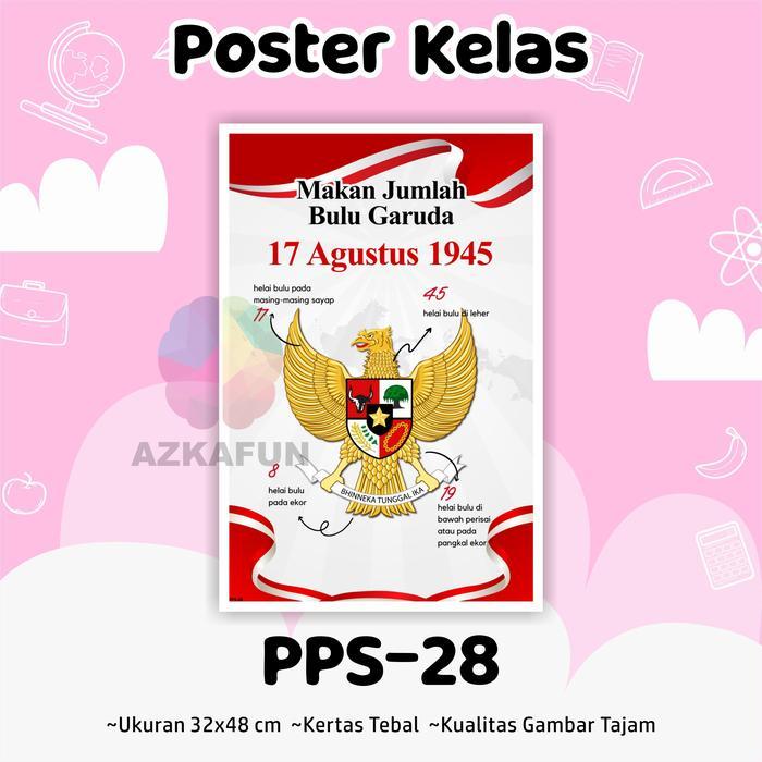 "New" Poster Edukasi Peraturan Sekolah/Kelas - Poster edukasi anak pancasila proklamasi sumpah