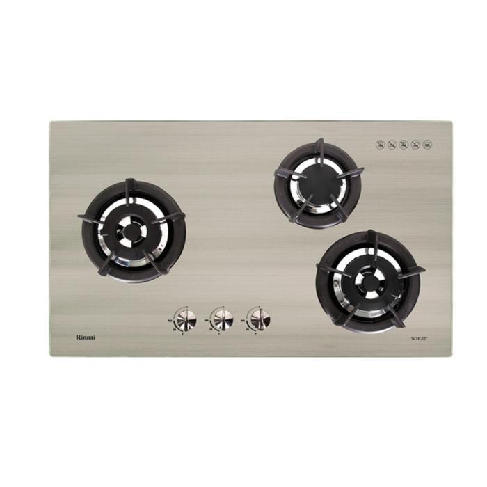 Kompor Tanam Rinai RB 3 SS C SS / Kompor Tanam Rinnai kaca 3 tungku