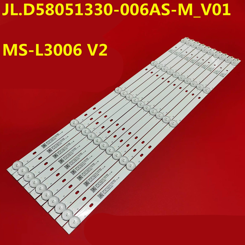 LED Backlight Strip For K58DLX9US 58F2 58PU55STC-SM MS-L3006 V2 CX580DLEDM JL.D58051330-006AS-M_V01