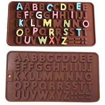 Cetakan Cokelat Puding Jelly Fondant Huruf ABC / Cetakan Silicon Huruf
