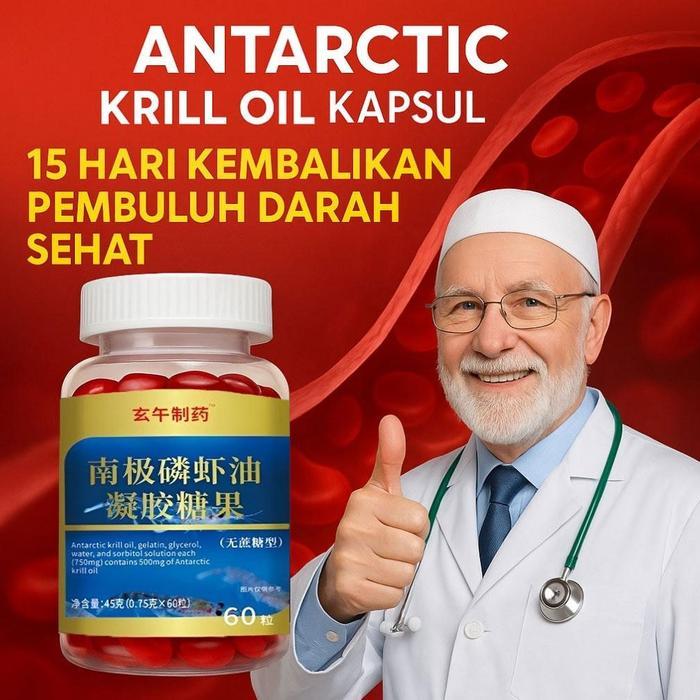BPOM Diskon Terbatas! Minyak Krill Antartika 60 Kapsul Astaxanthin Kapsul Astaxanthin untuk
