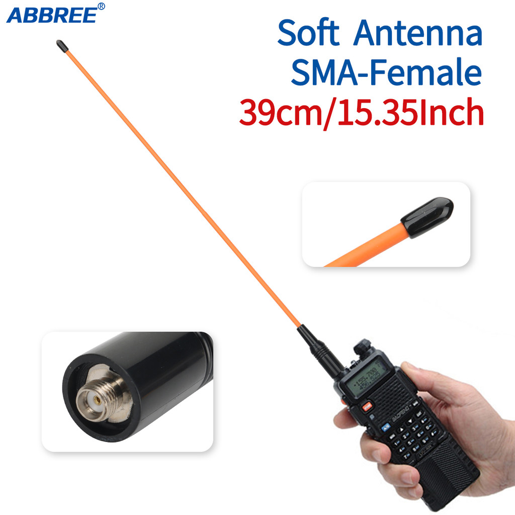 ABBREE AR-771C Antenna SMA-Female Walkie Talkie Antenna for UV-5R UV-82 BF-F8HP BF-888S UV-S9Plus TP
