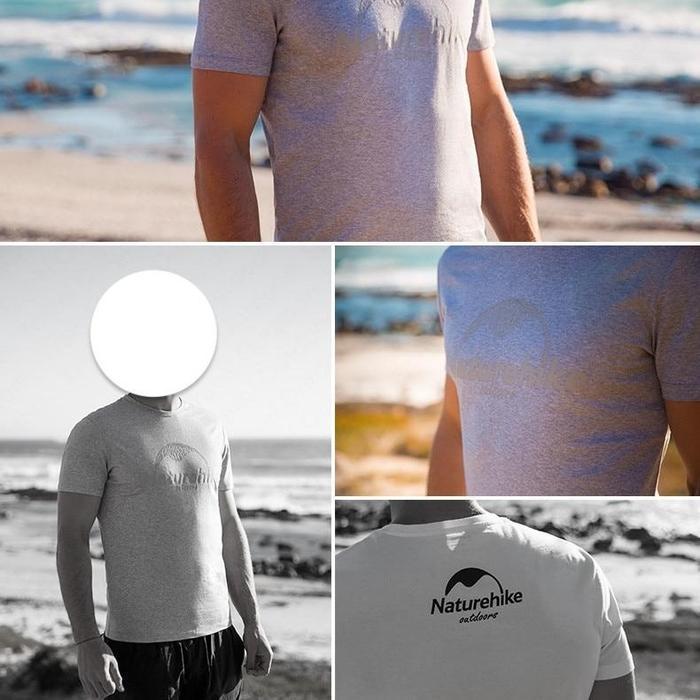 Terbaru Kaos Naturehike Nh19W006-H Outdoor Hiking Camping Katun Cotton Casual