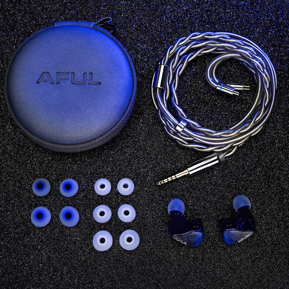 HiFiGo AFUL Explorer Wired Hybrid Earphones 1DD+2BA Hybrid In-Ear Monitors 3D Printed Acoustic Tube