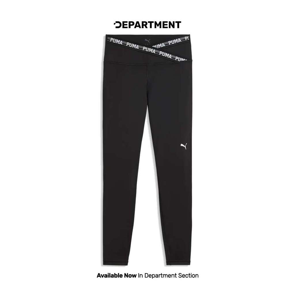 PUMA Legging Training Wanita STRONG CROSS FRONT TIGHT - HW 7/8 52849801 ORIGINAL