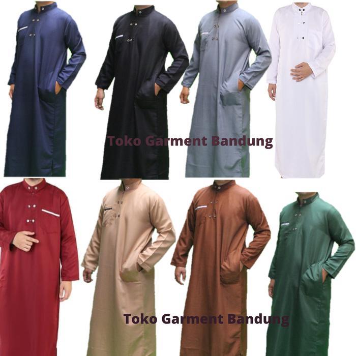 Best Seller Toko Garment Bandung Jubah Gamis Pria Dewasa Bahan Adem Balloteli Grade A+ Model