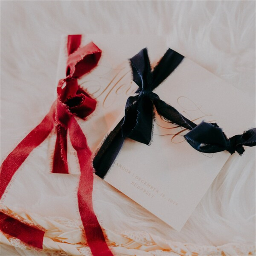 Wedding Vow Books Gold Text Silk Ribbon, Vow Booklet, Linen Vow Book, Personalized gift, Our Vows,