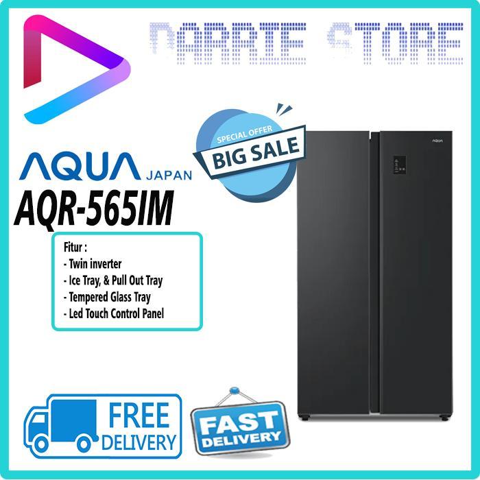 AQUA AQR-565IM Kulkas Side by Side 480 Liter Inverter AQR565IM AQR565