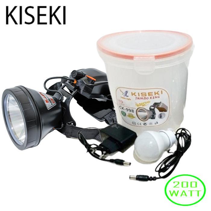 Senter Kepala LED Charger Super Terang Kiseki 200 Watt CK-998