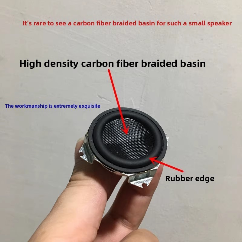 SOTAMIA 2PCS 1.5 Inch Full Range Small Speaker 8 Ohm 5 Watt Rubber Edge DIY Mobile Phone Computer