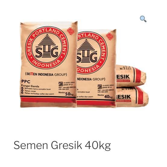 PROMO!! SEMEN GRESIK 40KG PER SAK / SEMEN GRESIK 40 KG