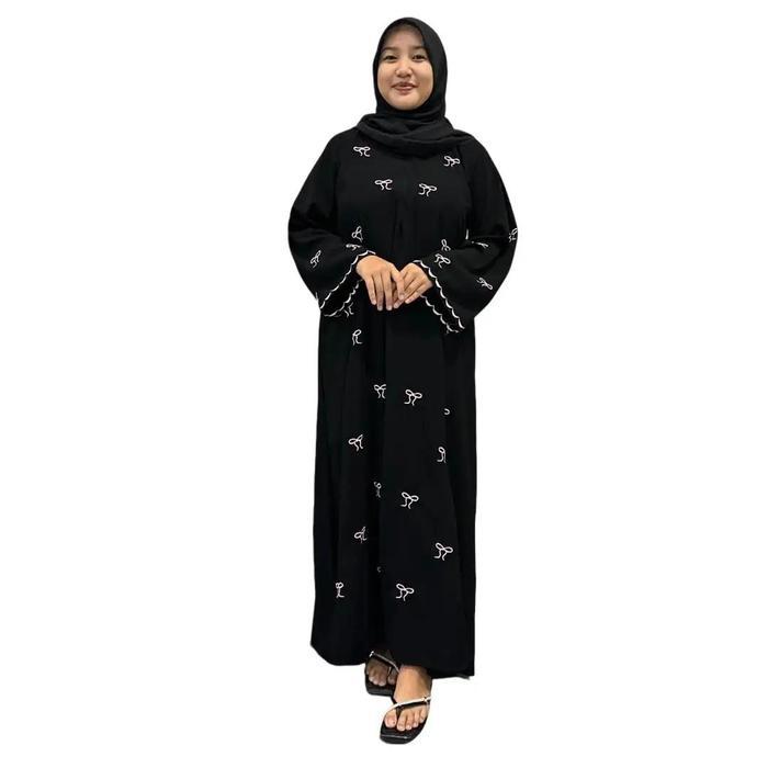 Abaya Arrabian Turkey Gamis Hitam Kekinian Terbaru - Salaf Boutique