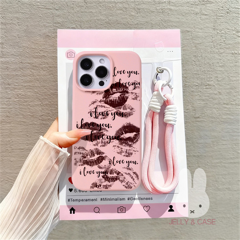 Soft Silikon Huruf-Huruf Alfabet Dalam Bentuk Bekas Ciuman Casing Redmi 15 15C Poco C85 Xiaomi 15T P