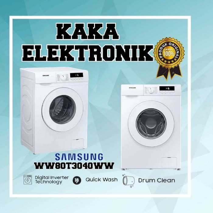 SAMSUNG WW80T3040WW MESIN CUCI FRONT LOADING 8 Kg 80T3040WW WW80T