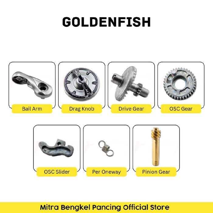 Sparepart Turbo Golden Fish 1000 - 6000 Sparepart Reel Pancing Terlaris