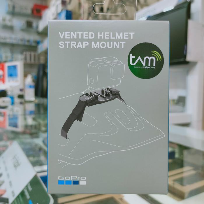 Gopro Vented Strap Mount Original For Helmet Helm Helem Sepeda/Bike