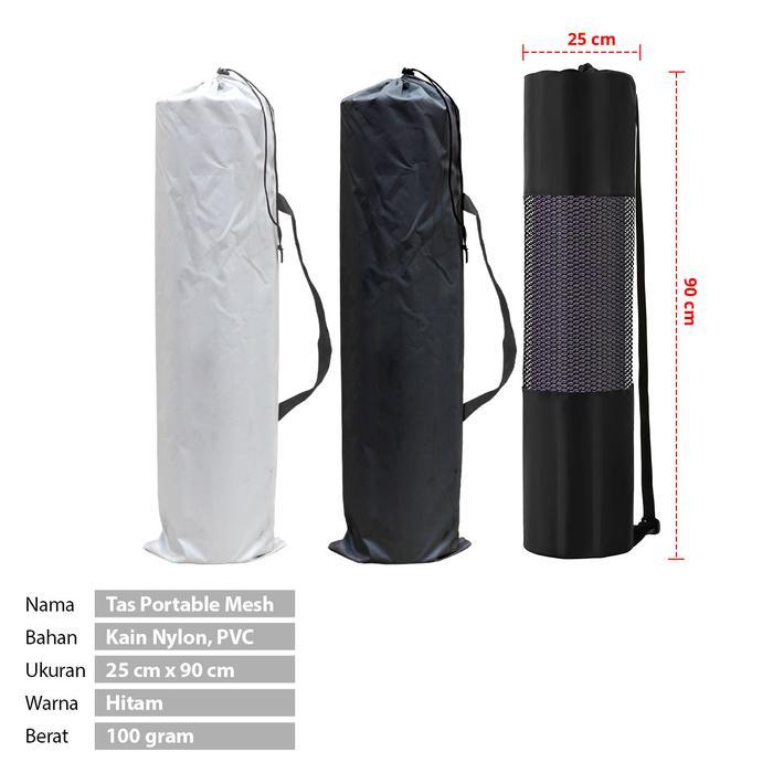 Tas Matras Tempat MatrasYoga Mesh Bag Water Resistance Portable Wanita Anti Air Tas Yoga Mat