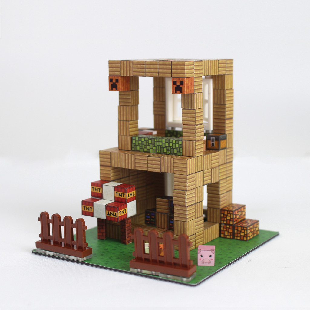 234 PCS Magnetic Building Blocks My World Toy Reading House Constructor Set DIY For Children Boy Kid