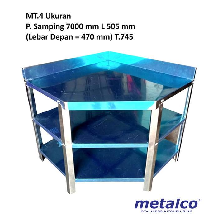 Meja Stainless Steel Metalco MT-4 Kitchen Dapur