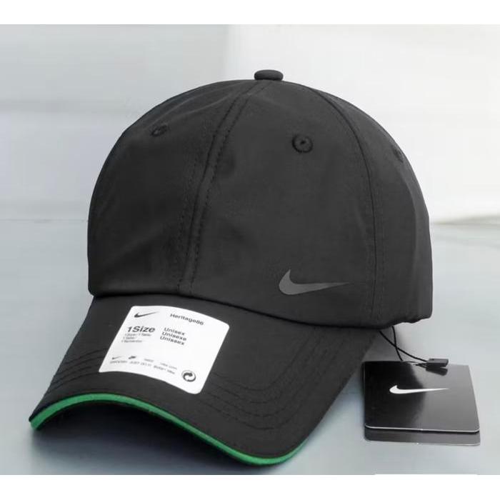TOPI BASEBALL NIKE SIDE LOGO HERITAGE ORIGINAL BLACK WHITE GREY NAVY / TOPI PRIA FULL SET / TOPI