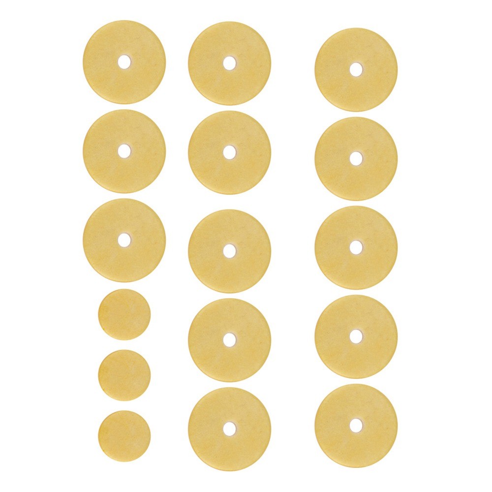 16pcs Durable Sheep casing Flute Pads Set Yellow Repair kit Flute Repair Kit Flute Parts Flute