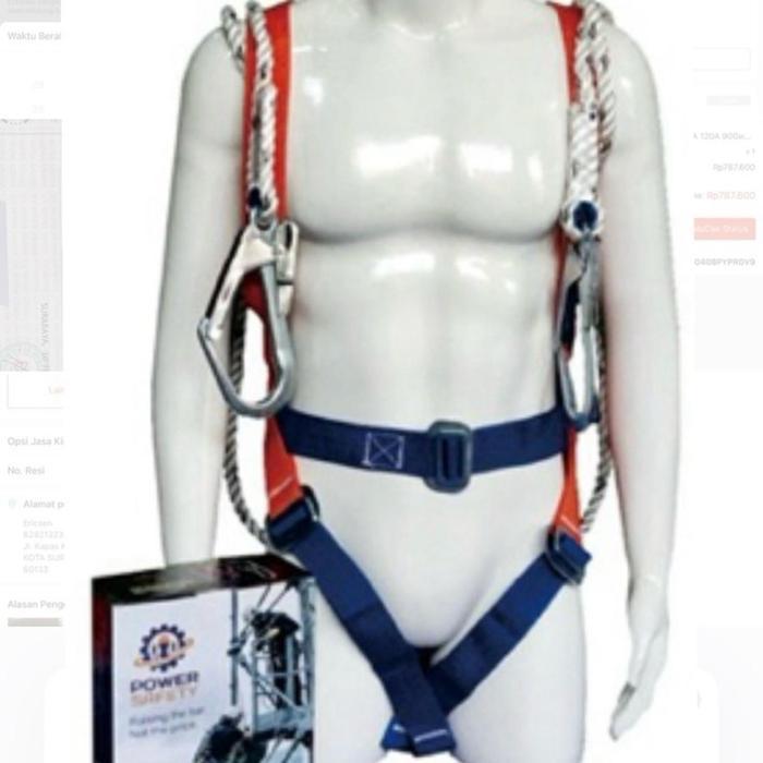 Body Harness Double lanyard Power Safety Safety Body Harness Double big Hook