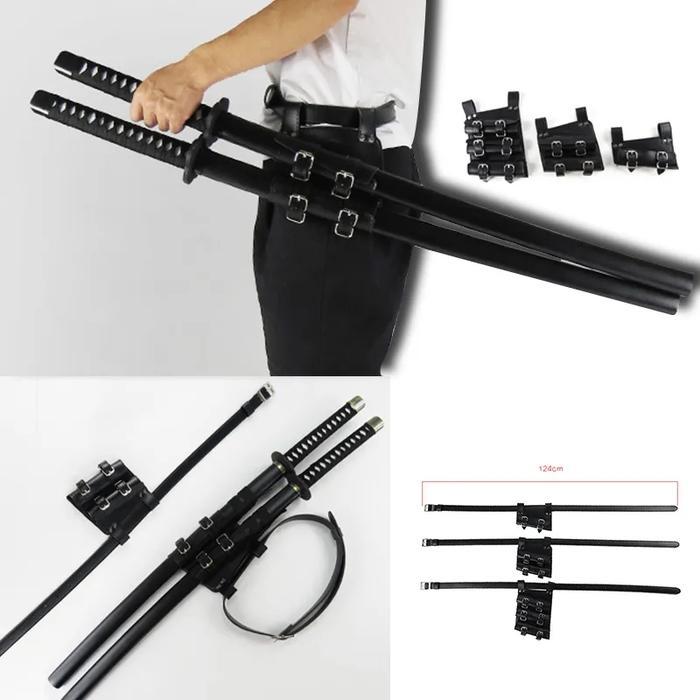 Belt Pedang Kulit Sintetis Sarung Pinggang Jepang Cosplay Properties