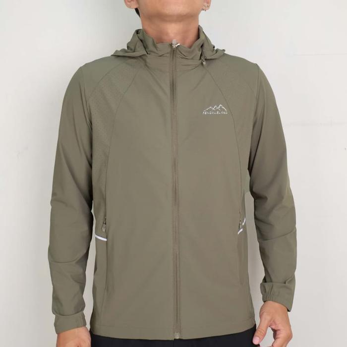Eiger - Jaket Outdoor Pria Jaket Trekking Jaket Running Jaket Olahraga Pria Waterproof Windproof