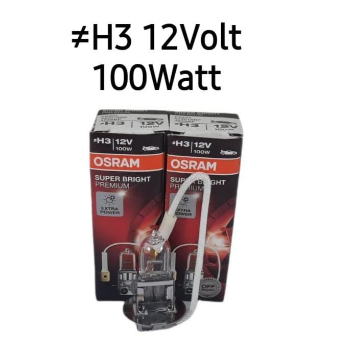 OSRAM H3 H-3 12V 100W BOHLAM LAMPU FOGLAMP FOG LAMP HEADLAMP HALOGEN