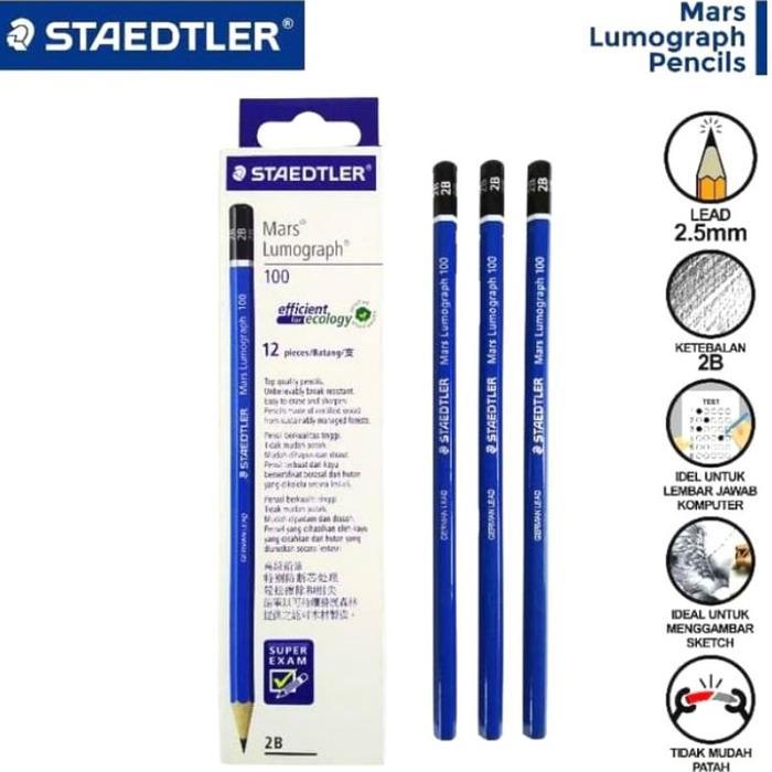 "New" STAEDTLER Pensil Staedler Original H 2H HB 2B 3B 4B 5B 6B 7B 8B