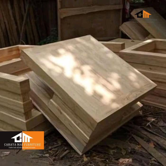 kursi tamu sofa box jati - mentah