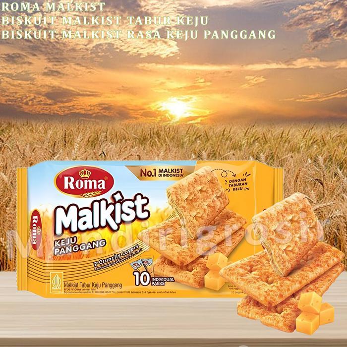 "New" Biskuit Malkist * Biscuit Roma Malkist * Biskuit Tabur Keju Panggang * 110gr