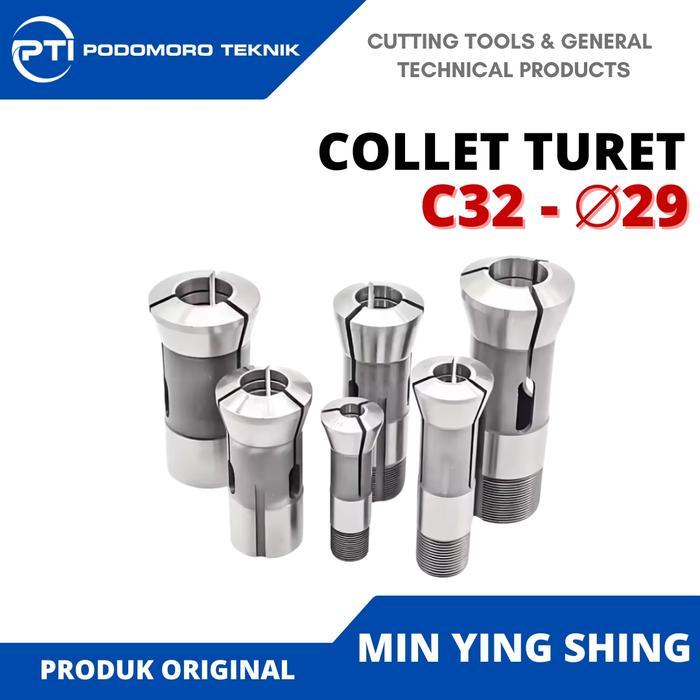 Collet Turet C32 Diameter 29MM Collet Chuck Mesin Turet C32 - 29mm Ready Stok Baru