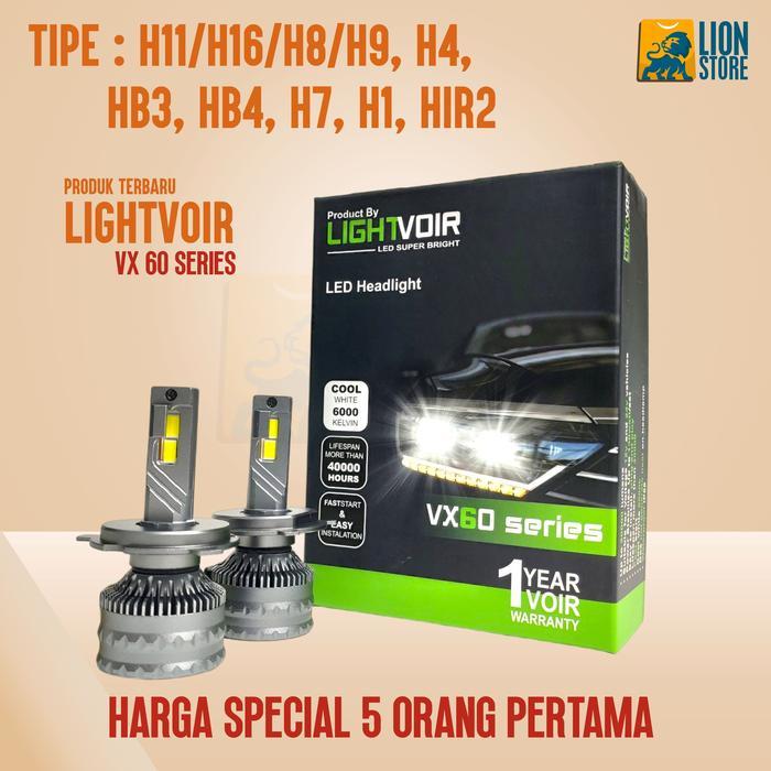 Lightvoir Lampu Led Mobil Headlamp Utama Vx60 Series Super Terang