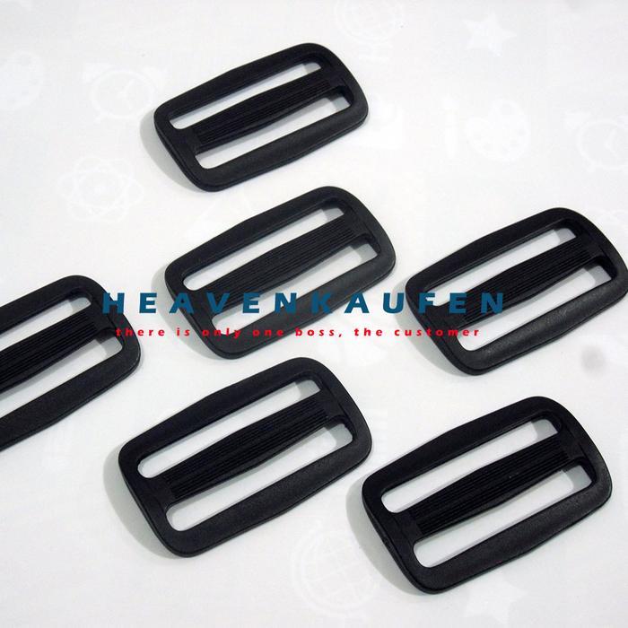 ASLI Ring Gesper Jalan Tas 5 cm Hitam Plastik Per 4 Pcs READY STOCK