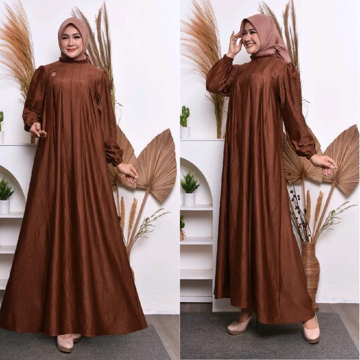 Gamis Pesta Silk Sutra Premium Dress Kondangan Terlaris Gamis Standar Jumbo Muslim Wanita Mewah
