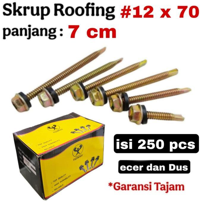 Skrup Roofing 7 Cm / Roofing Ekonomis 7 Cm (Harga Per Dus)