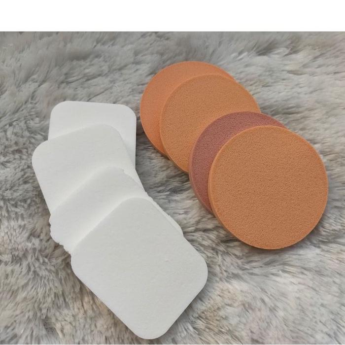 SPON BEDAK ISI 8 / Spon bedak isi 8 / Sponge puff / spons wajah foundition/Spon bedak bulat dan