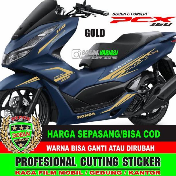 Cutting Sticker New Pcx 160 Royal Matte Blue Pcx 160 Biru